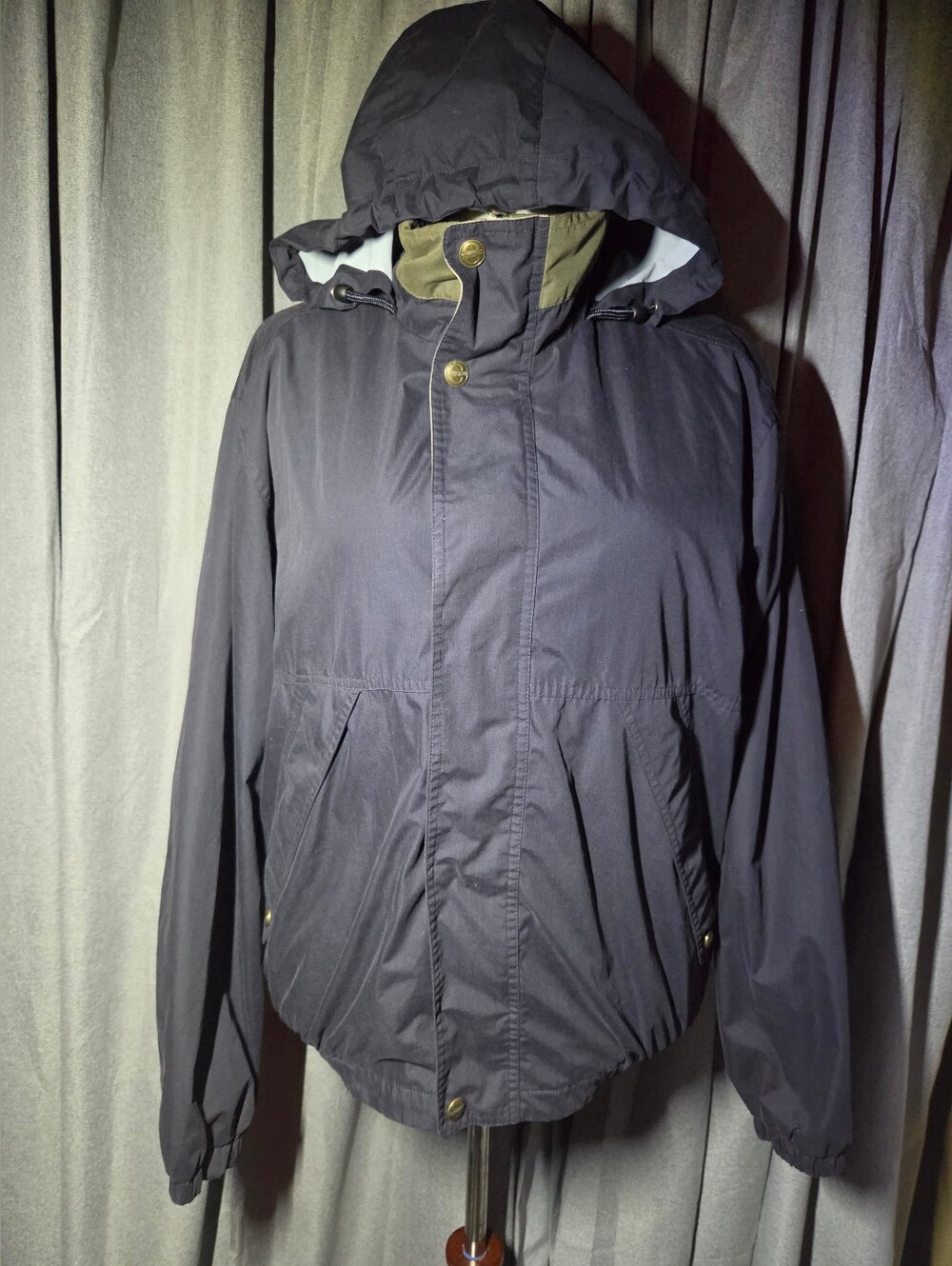 PACIFIC TRAIL Hooded Full Zip Snap Button Jacket Large